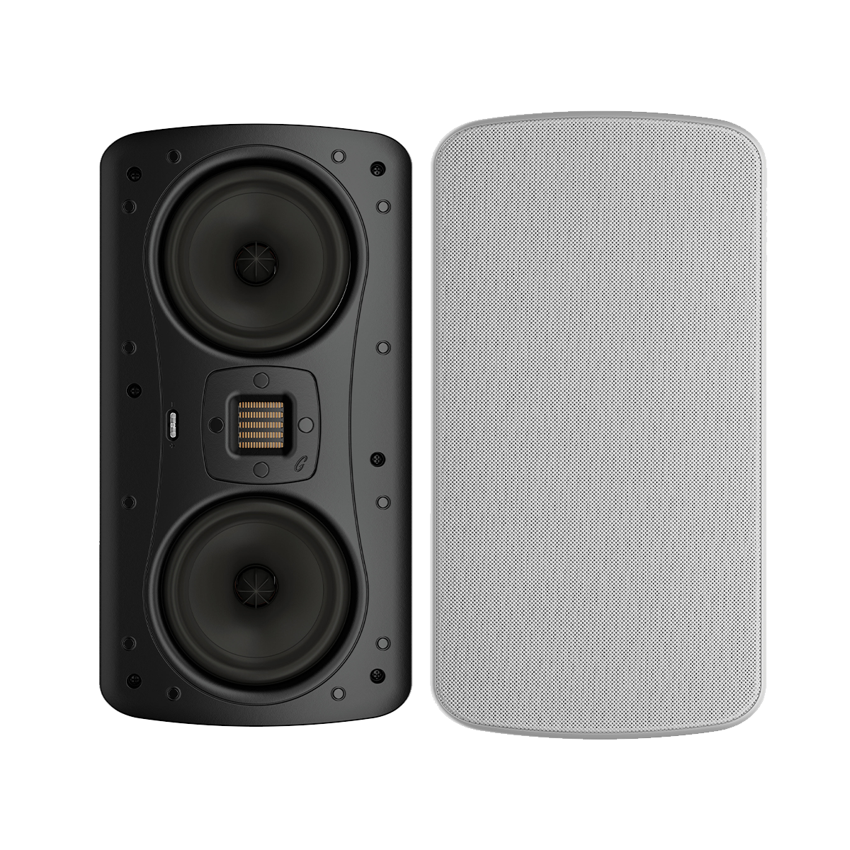 GoldenEar Invisa Junior Point Source (JPS) High-Performance In-Wall/In-Ceiling Loudspeaker with Rotatable AMT Tweeter and Compact Dimensions for Front Left, Right, or Center-Channel Applications for Home Theater Enthusiasts, Movie Lovers, Audiophiles